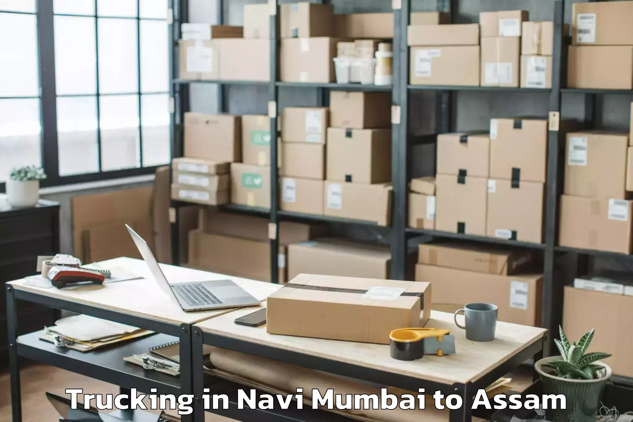 Professional Navi Mumbai to Kaliabor Trucking